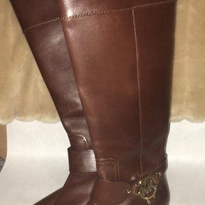 Michael Kors Leather Tall Riding Boots